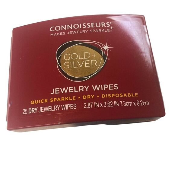 Connoisseurs Jewelry Wipes & Cloth Set – 2 Packs (50 Wipes) + Polishing Cloths - Picture 5 of 9